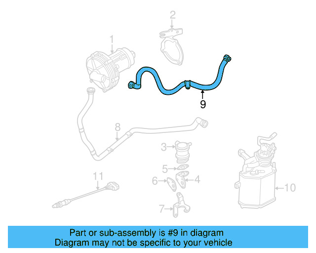 Connector Hose 1C0-131-126 - View 8