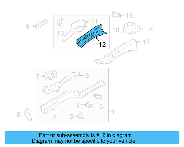 Fender Apron Extension 5C6-809-148