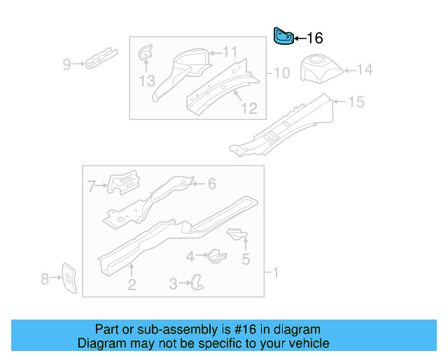 Strut Mount Reinforced Plate 5C0-809-112 - View 10