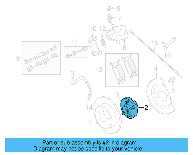 Wheel Bearing And Hub Assembly 7B0-501-611-N - View 3