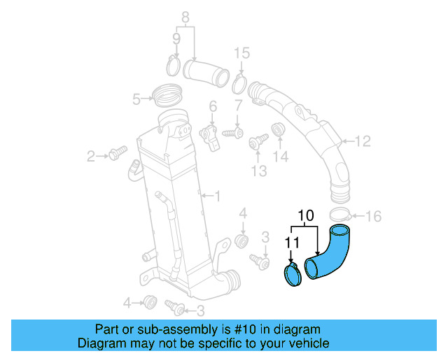 Lower Hose 3AA-145-832-B - View 3