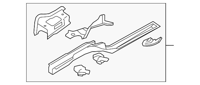 Frame Side Member Assembly 1K0-803-092-N - View 7