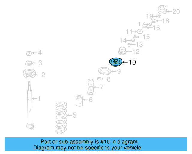 Spring Seat 191-512-113 - View 3