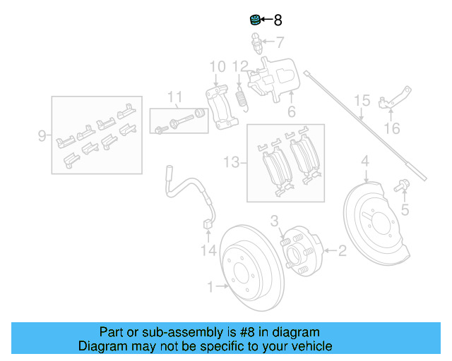 Bleeder Valve Dust Cap 7B0-611-483-A