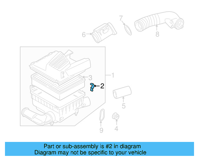 Air Cleaner Assembly Clip 191-129-797-A - View 2