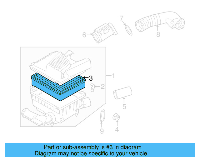 Engine Air Filter 1H0-129-620 - View 5