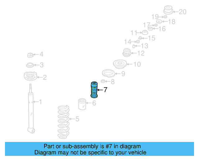 Spring Stop 191-512-131-B - View 2