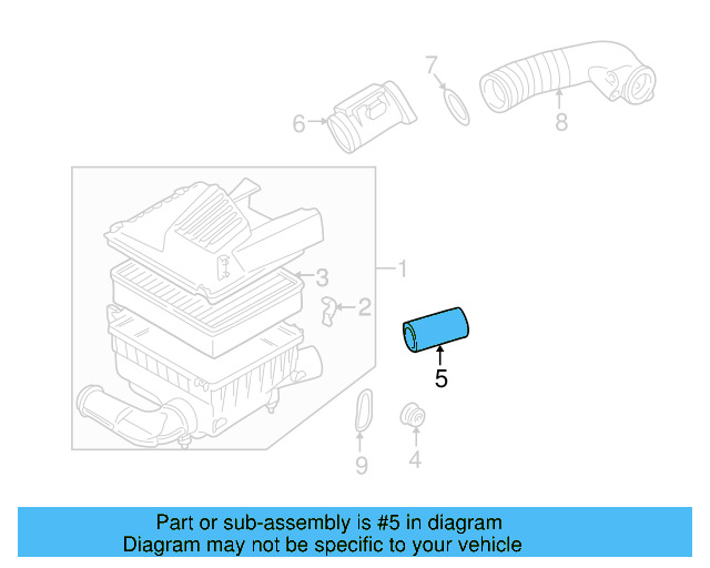 Warm Air Hose 027-129-627-E - View 4