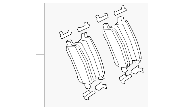Disc Brake Pad Set Rear 7B0-698-451-A