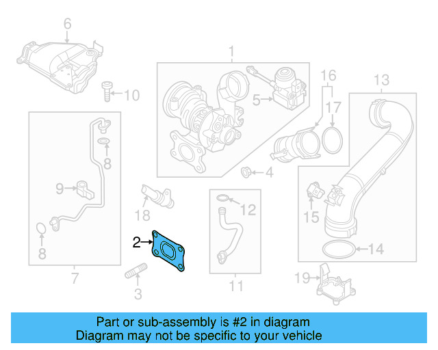 Turbocharger Gasket 04E-253-039-D - View 10