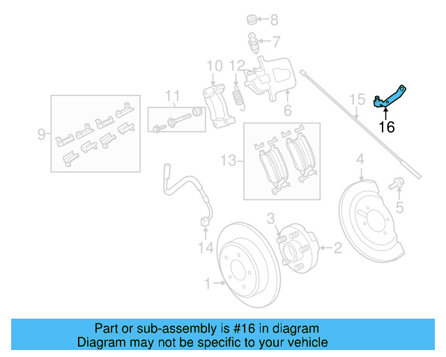 ABS Sensor Bracket 7B0-971-852 - View 2