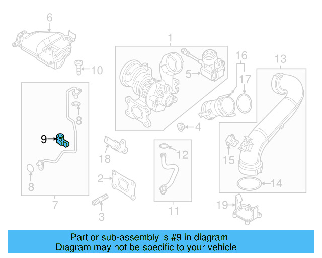 Oil Feed Tube Holder 04E-145-807 - View 14