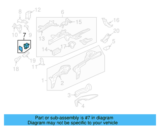 Side Member 1J0-803-105-B