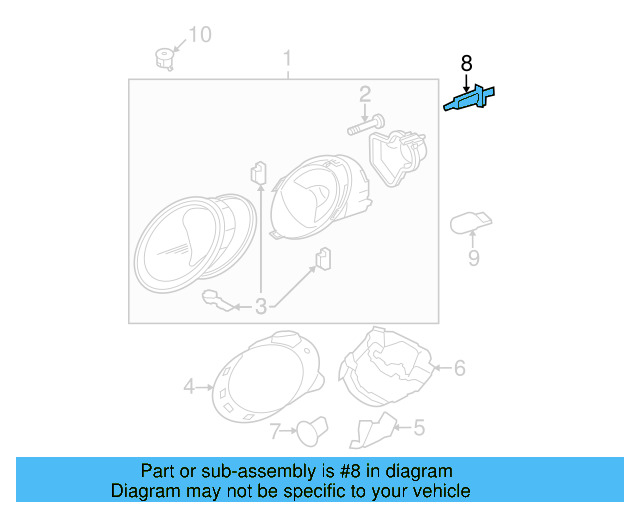 Headlamp Bracket 1C0-805-303-E - View 15