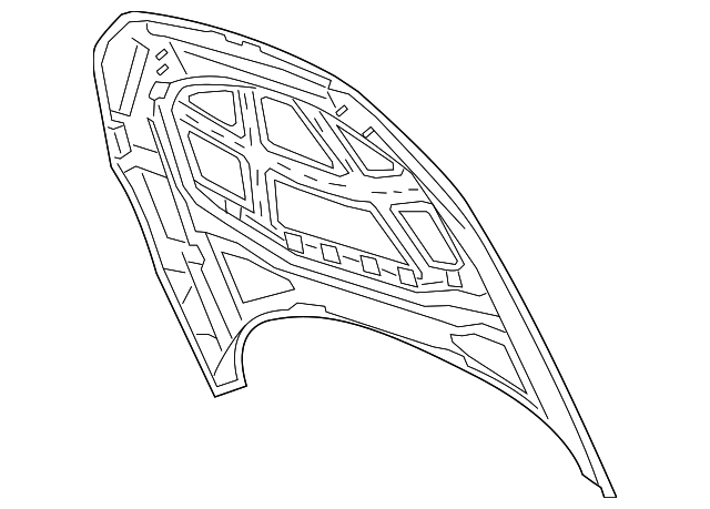 Hood 3G8-823-031-C - View 2