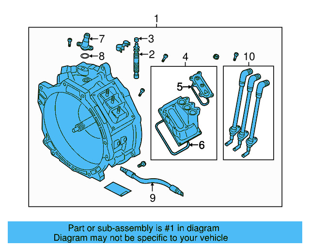 Hybrid Electric Motor And Transmission Assembly 7P0-901-153-D - View 2