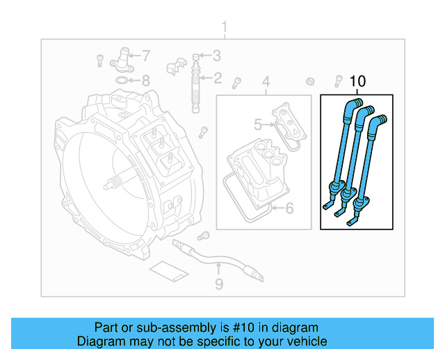 Hybrid Electric Motor Wiring Harness 7P0-971-013-B