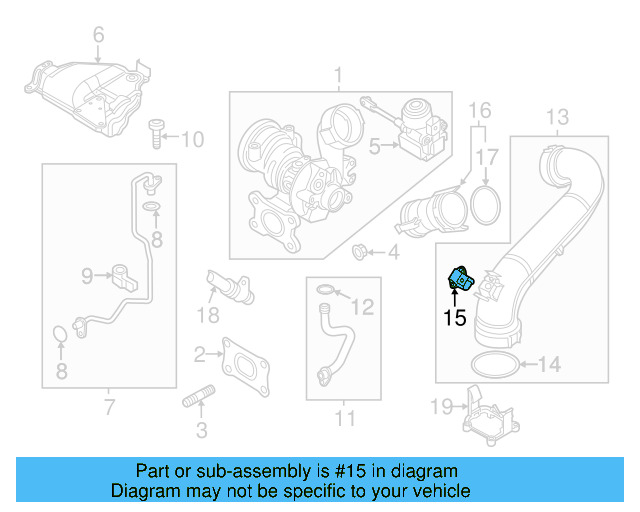 Pressure Sensor 04E-906-051 - View 6
