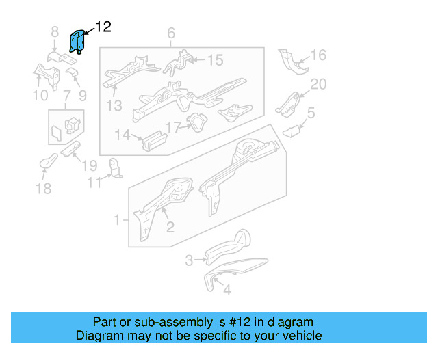 Support 1C0-806-591-L - View 5