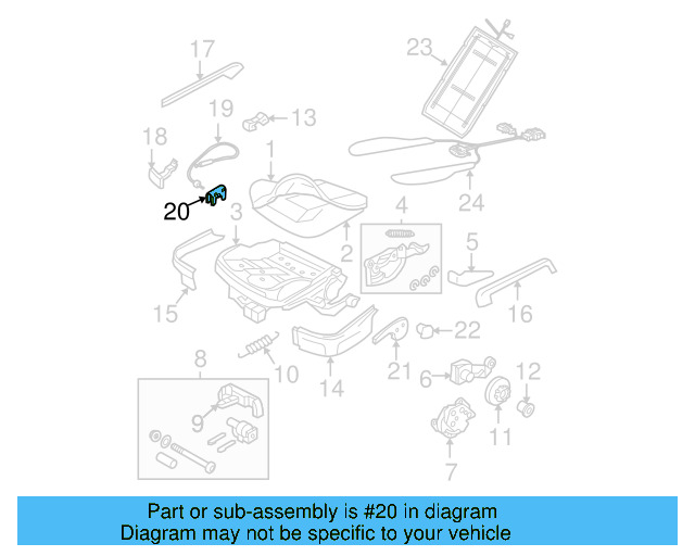 Adjust Knob 1K0-881-671-F-82V - View 46
