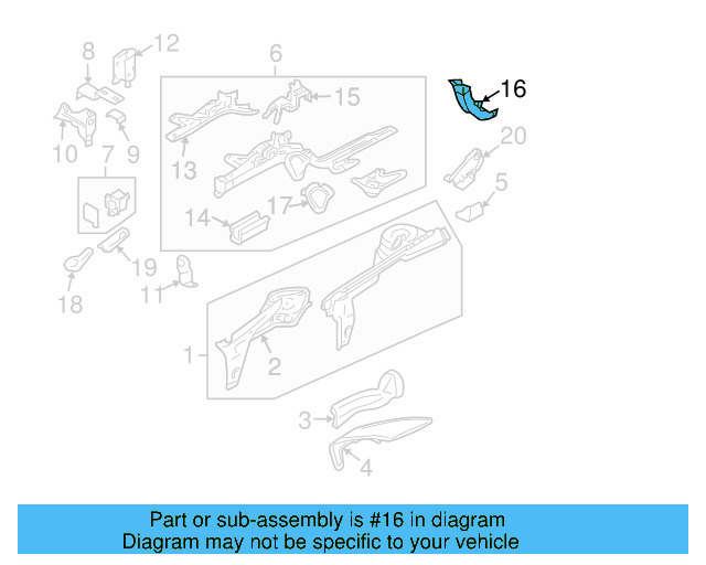 Support Plate 1J0-804-140-A - View 9