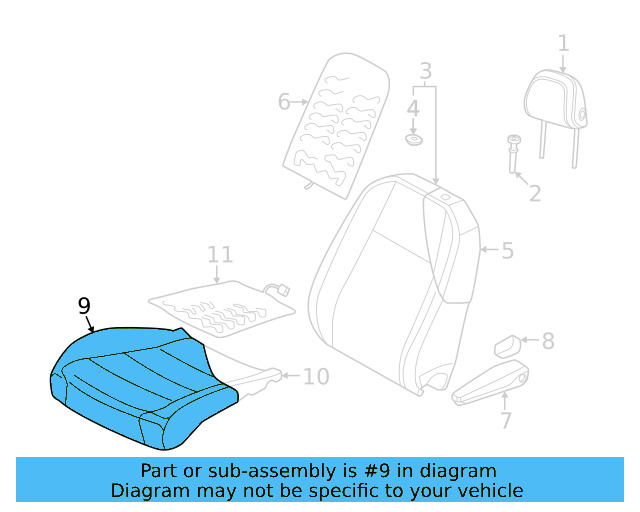 Cushion Cover 11K-881-405-A-UOR