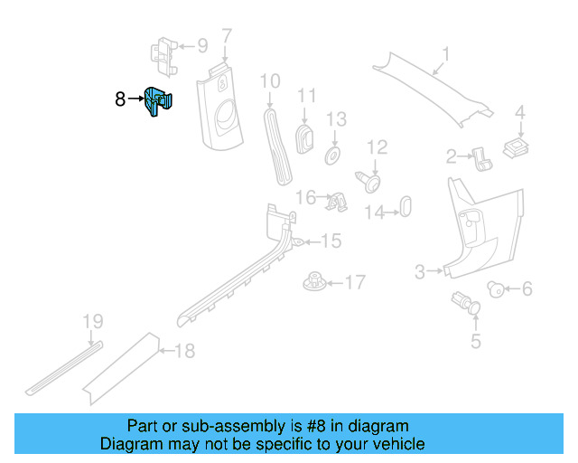 Grip Handle 5C6-857-607-B-82V - View 15