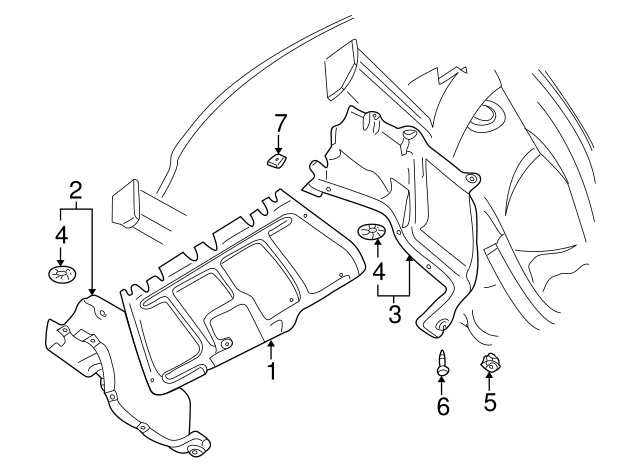 Fender Liner Screw N-907-750-01 - View 98