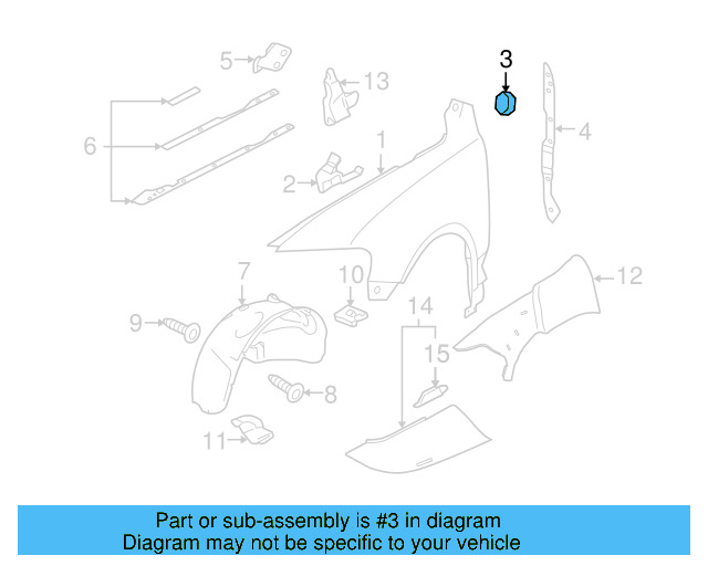 Fender Upper Bracket 7L6-821-467-A - View 3
