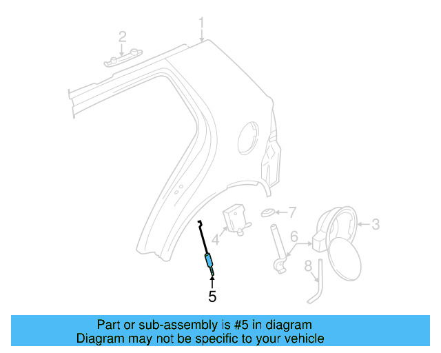 Release Rod 1J0-959-789 - View 3