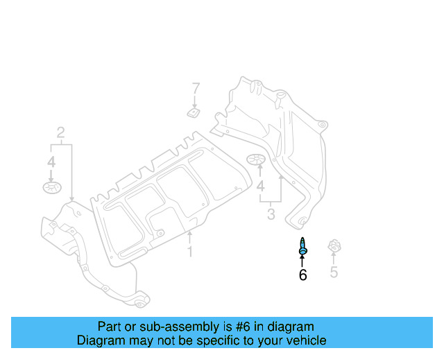 Fender Liner Screw N-907-750-01 - View 97