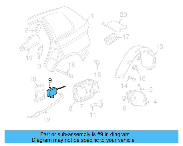 Fender Liner Grommet N-908-725-01