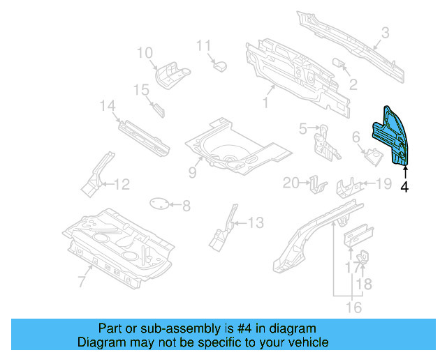 Tail Lamp Panel 1J6-809-641-C - View 2
