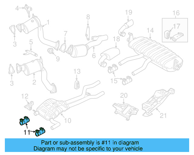 Muffler & Pipe Clamp 1K0-253-141-T - View 10
