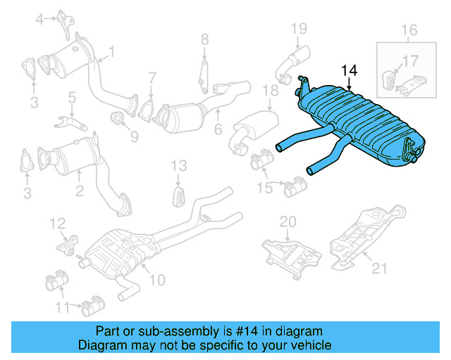 Rear Muffler 7P6-253-609-T - View 4
