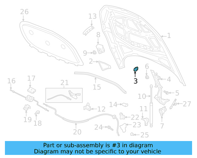 Hood Bumper 867-827-500-A - View 28