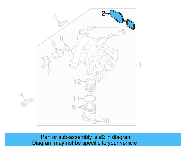 Water Pump Assembly Seal 06A-121-119 - View 36