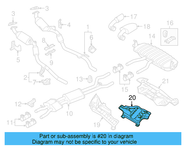 Heat Shield 7P0-825-681-B - View 11