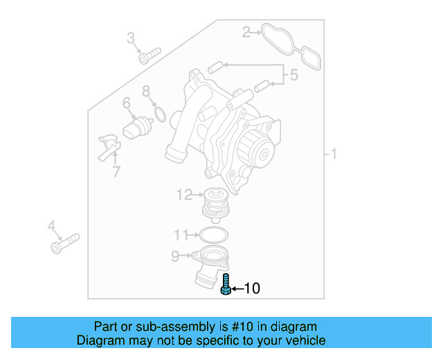 Thermostat Cover Bolt N-103-470-03 - View 6