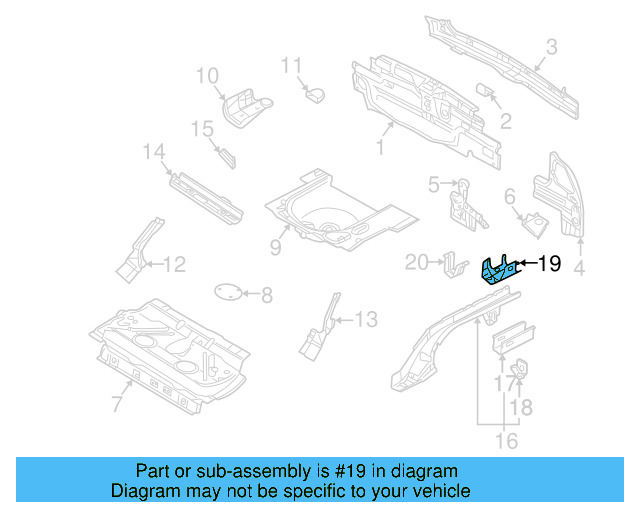 Muffler Bracket 1J0-803-545 - View 22