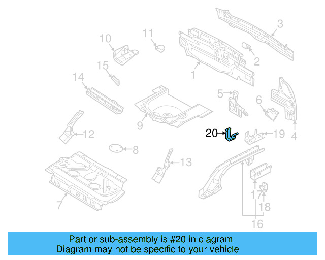 Guide Bracket 1J0-807-184-A - View 3