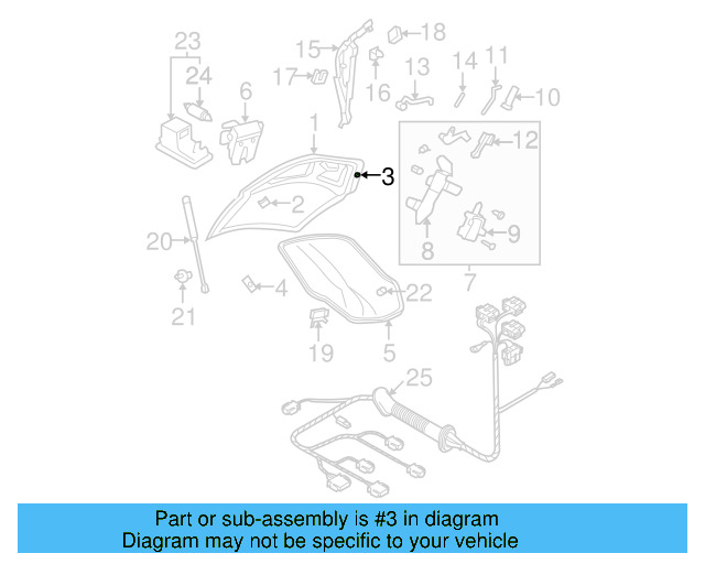 Deck Lid Stop Buffer 1C0-827-525-B - View 6