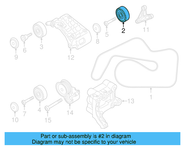 Idler Pulley 059-903-341-H - View 10