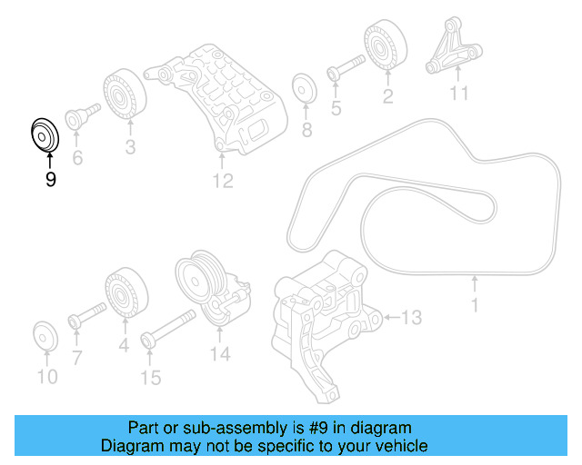 Idler Pulley Dust Cap 059-903-310-B - View 17