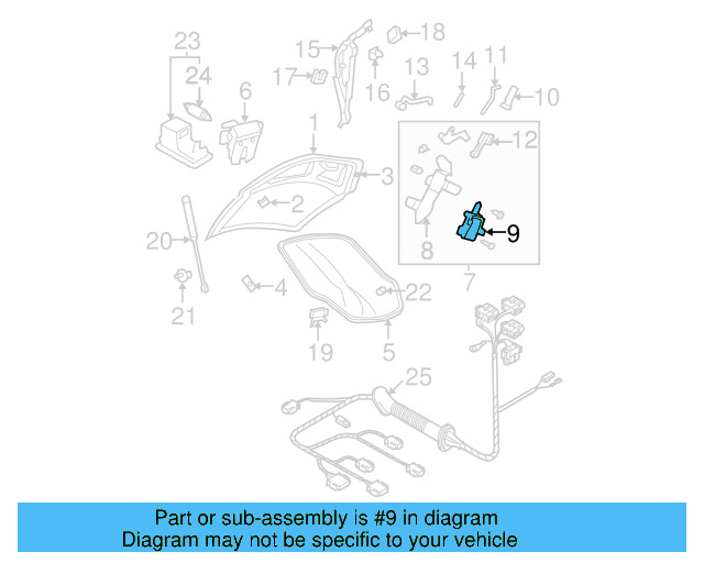 Lock Rod 1C0-827-425-J - View 14