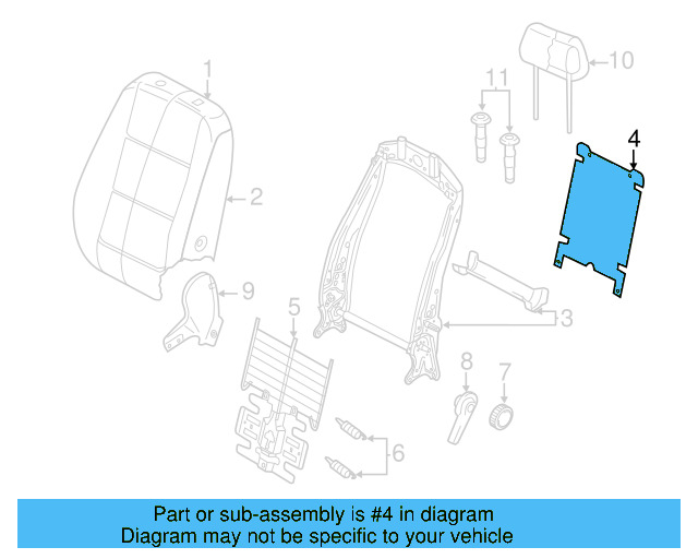 Seat Back Panel 5N0-881-989-D - View 11