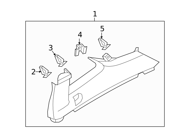 Windshield Pillar Trim Clamp 5G0-867-276-A - View 40