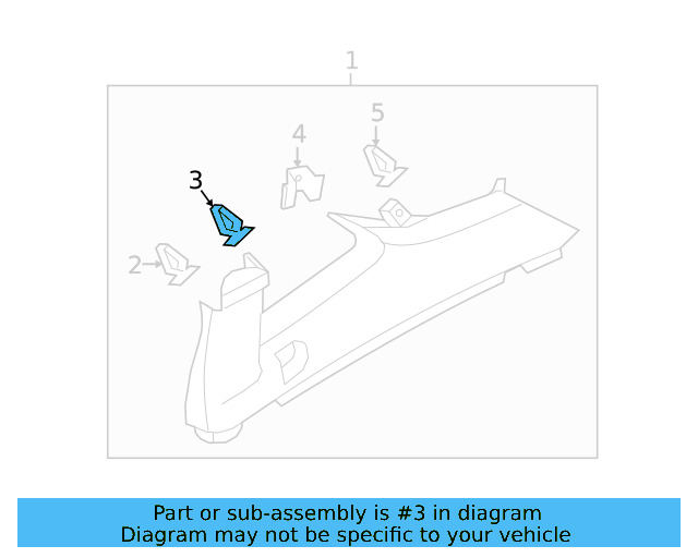 Windshield Pillar Trim Clamp 5G0-867-276-A - View 41