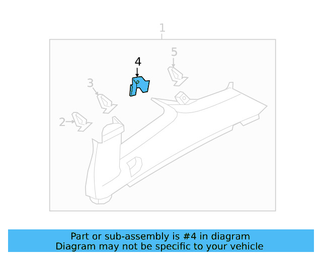 Windshield Pillar Trim Clamp 5G0-867-276-A - View 39