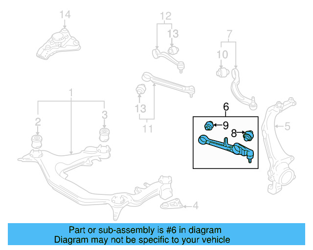 Ft Lower Control Arm 4D0-407-151-P - View 3